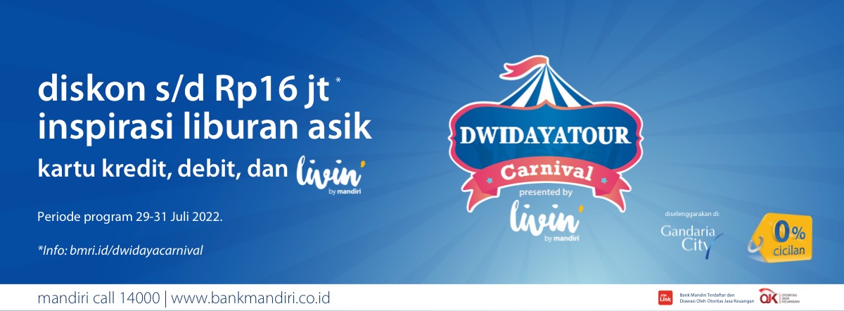 Dwidaya Carnival Promo Liburan Tiket Pesawat Hotel Travel Kartu