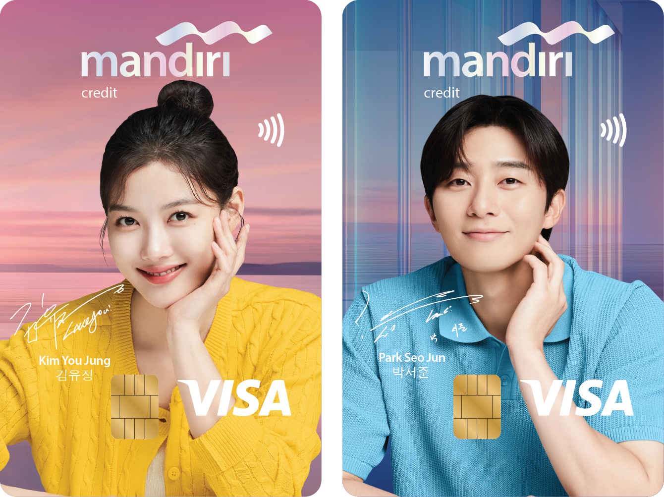 Mandiri Gold K- Series Park Seo Jun dan Mandiri X Kim You Jung