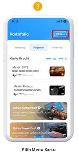 Pilih Menu Kartu