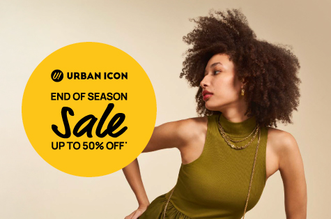 Promo di URBAN ICON End Of Season Sale Diskon hingga 50% + Extra Diskon 5% Cashback Rp100Ribu untuk transaksi Cicilan 0% hingga 12 bulan dengan Mandiri Kartu Kredit